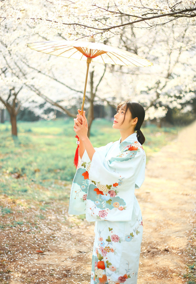 清沌妹子郑梓婷儿樱花和服唯美写真